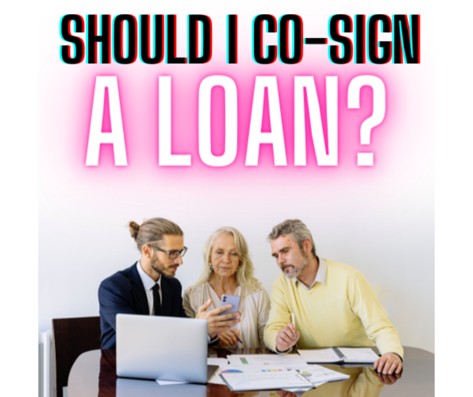 should I cosign a loan, should I co-sign a loan?, should I get a loan with a partner, partnership, loan for a business, problems with a loan, loans and problems, friends and contacts, K, Divide The sea, Divide the seas, dividethesea.com www.dividethesea.com, what happens if I cosign a loan and they don't pay?