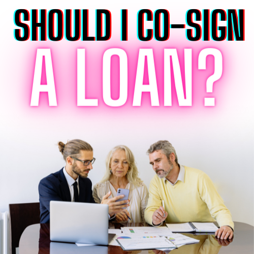 should I cosign a loan, should I co-sign a loan?, should I get a loan with a partner, partnership, loan for a business, problems with a loan, loans and problems, friends and contacts, K, Divide The sea, Divide the seas, dividethesea.com www.dividethesea.com, what happens if I cosign a loan and they don't pay?